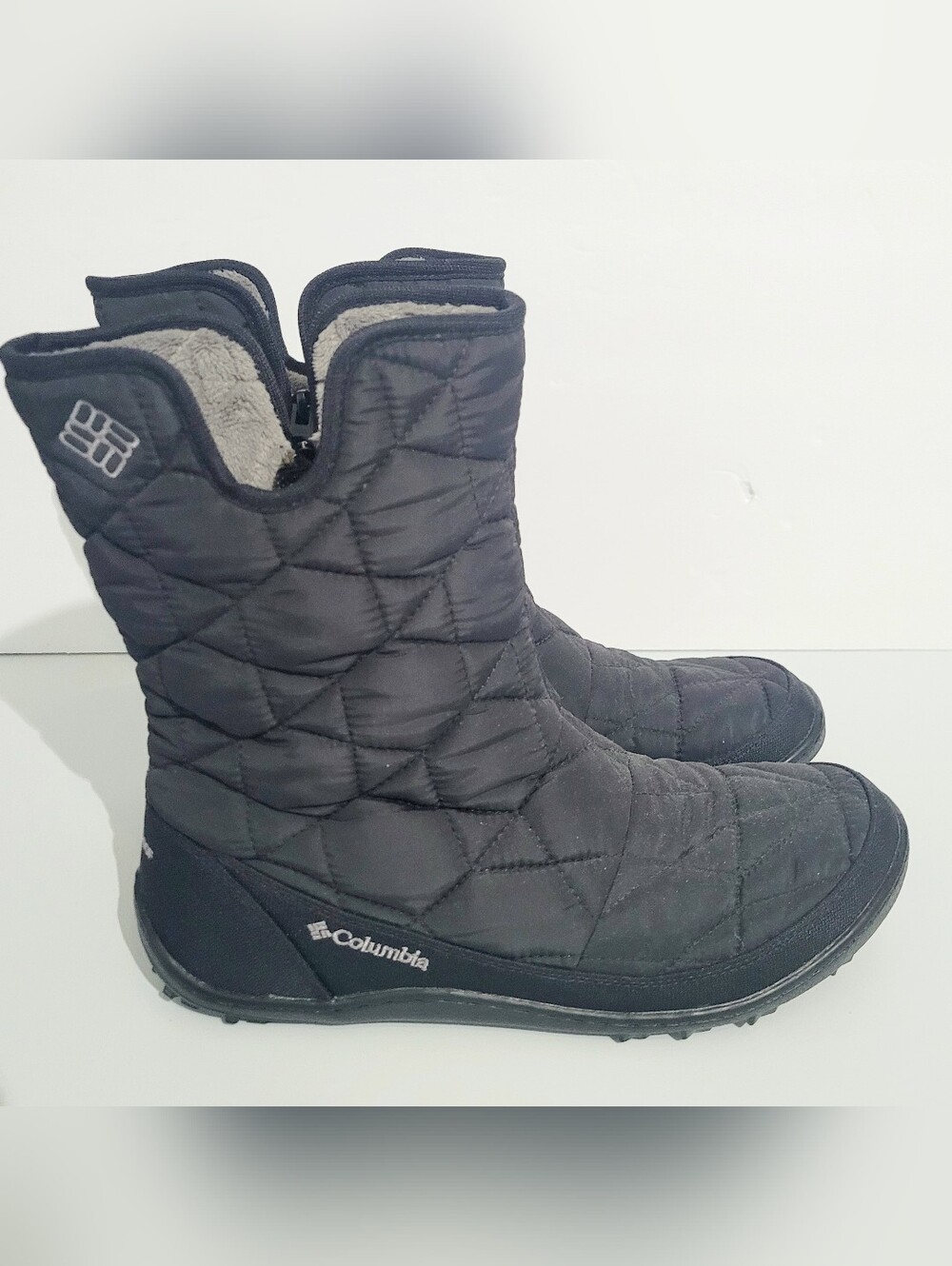 Columbia Omni-Heat Waterproof Winter Snow Boots Women's US 9 Black 200g Insulate - Picture 4 of 13